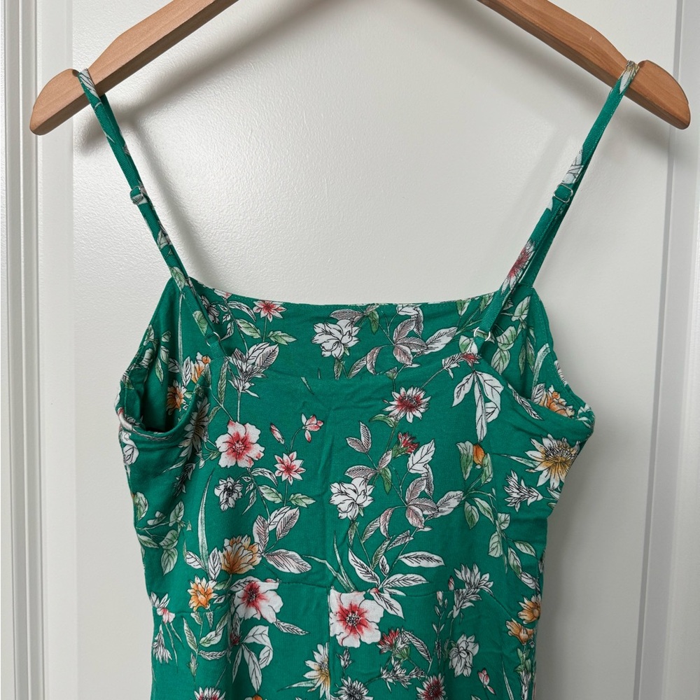 Forever 21 Green Floral Mini Dress - Picture 4 of 4